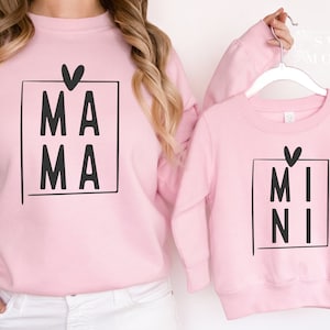 Mama and Mini SVG PNG PDF, Mommy and Me Matching Shirt Svg, Mom Shirt Svg, Toddler Shirt Svg, Mother&#39;s Day Svg, Onesie Svg, Mommy and Me Svg