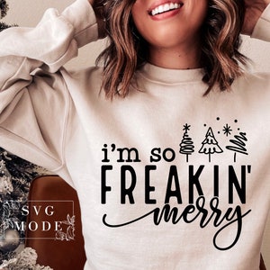 Festive Af SVG, Jolly Af Svg, Christmas Svg, Christmas Jumper, Merry Af Svg, Merry Christmas Svg, Funny Christmas Svg, Christmas Vibes Svg