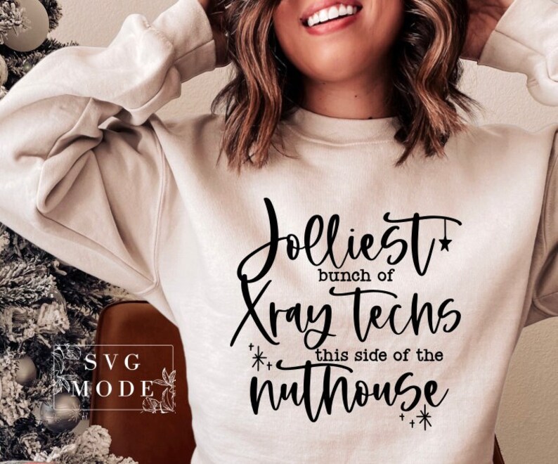 Jolliest Bunch of Xray Techs Svg Merry Xray Techs Svg Etsy
