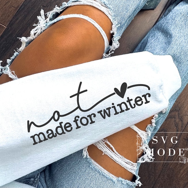 Not Made For Winter SVG PNG, Sweater Weather Svg, Stay Cozy Svg, Cozy Season Svg, Merry Christmas Svg, Christmas Jumper Svg, Cosy Vibes Svg