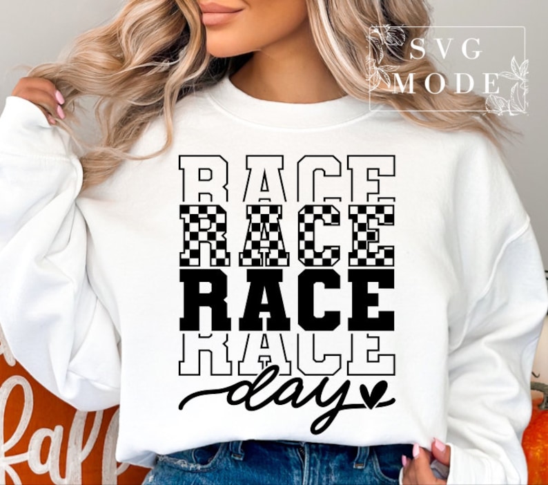 Race Day SVG PNG, Race Day Vibes Svg, Game Day Svg, Race Day Cheer Svg, Race Season Svg, Race Svg, Race Day Shirt Svg, Racing Svg image 1