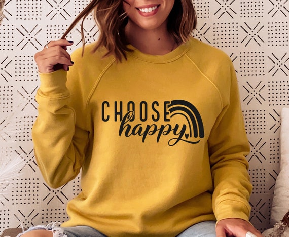 Choose Happy SVG PNG PDF, Positive Svg, Inspirational Svg, Positive Quote Svg, Manifestation Svg, Motivational Svg, Self Love Svg