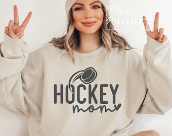 Mamá del Hockey SVG: Diseño con ambiente de día de juego (Descarga digital)