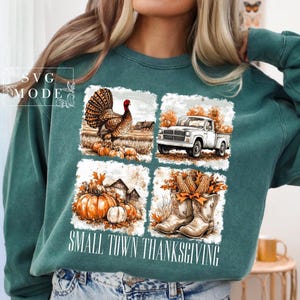 Thanksgiving PNG, Give Thanks Png, Retro Thanksgiving Png, Thankful Grateful Blessed Png, Small Town Thanksgiving Png, Turkey Day Png image 2