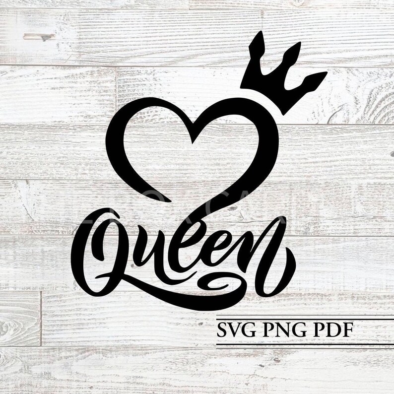 Download Queen Vector Queen Svg For Cricut Crown Svg Heart With Crown Svg Vinyl Decal Queen Clipart Heart Svg Queen Decal Sublimation Designs Clip Art Art Collectibles