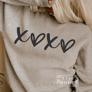Hugs and Kisses SVG PNG PDF, Xoxo Svg, Heart Svg, Valentines Svg, Love Svg, Valentine Shirt Svg, Hello Valentine Shirt, Valentine's Day Svg
