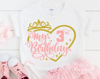 Tercer cumpleaños SVG PNG PDF , 3er cumpleaños svg, cumpleaños svg, tercer cumpleaños princesa svg, mi 3er cumpleaños svg, es mi cumpleaños svg