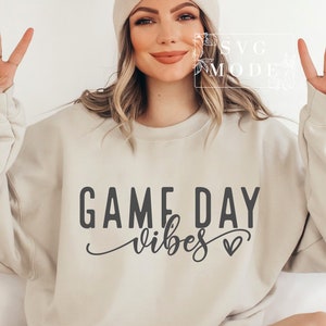Game Day Vibes SVG PNG PDF, Game Day Svg, Football Svg, Game Day T-Shirt, Football Mom Svg, Sports T-Shirt Svg, Game Day Vibes T-Shirt Svg
