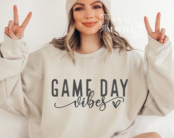 Game Day Vibes SVG PNG PDF, Game Day Svg, Football Svg, Game Day T-Shirt, Football Mom Svg, Sports T-Shirt Svg, Game Day Vibes T-Shirt Svg