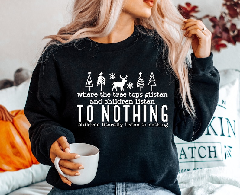 Baumspitzen glitzern SVG PNG, Christmas Vibes Kunst, Lehrer Weihnachtsdeko, Frohe Weihnachten Kunst, lustige Weihnachtsdeko, Lehrer Weihnachten Shirt Bild 3