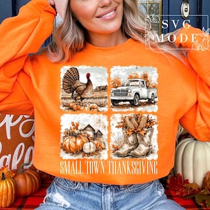 Thanksgiving PNG, Give Thanks Png, Retro Thanksgiving Png, Thankful Grateful Blessed Png, Small Town Thanksgiving Png, Turkey Day Png image 5