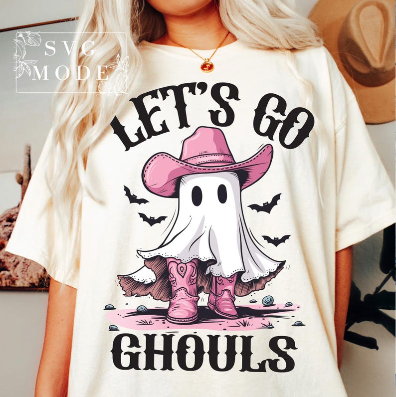 Boo Haw PNG, Duch Kowboja Png, Duch Dzikiego Zachodu na Halloween Png, Kapelusz Kowbojski Png, Kowbojka na Halloween Png, Let's Go Ghouls Png, Upiorny Sezon Png zdjęcie 1