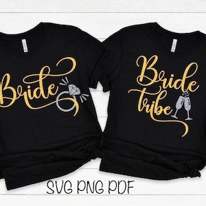 EVJF, Svg de chemise de douche nuptiale, EVJF, Svg de T-shirt EVJF, EVJF, Svg de l&#39;équipe de la mariée, cadeau de demoiselles d&#39;honneur, Svg de fête de la mariée
