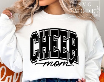 Cheer Mom SVG PNG PDF, Cheerleader Svg, Team Spirit Svg, Cheer Mom Shirt Svg, Cheer Life Svg, Mom Life Svg, Cheerleader Mom Svg, Mom Svg