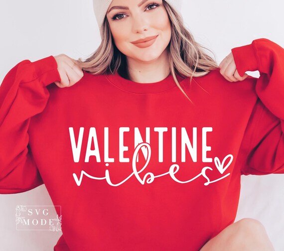Valentine Vibes SVG PNG PDF, Hello Valentine Shirt, Valentine's Day Svg, Love Svg, Heart Svg, Teacher Valentine Svg, Valentine Cricut Svg