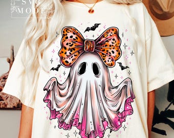 Leopard Geist PNG - Preppy Halloween Design (Digitaler Download