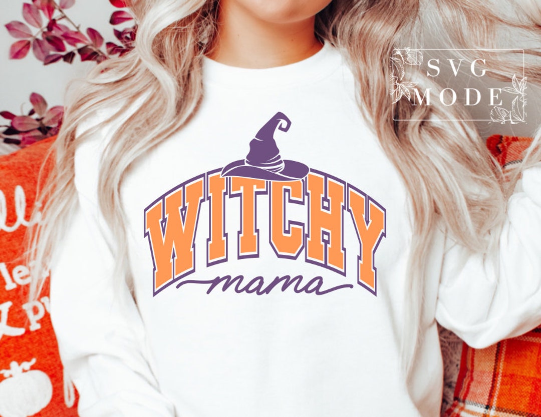 Spooky Vibes SVG PNG PDF, Mama Witch Svg, Halloween Shirt, Halloween ...