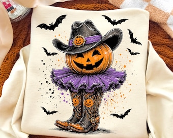Western Pumpkin Png, Howdy Pumpkin Halloween Png, Western Fall Png, Pumpkin Patch Png, Halloween Pumpkin Png, Fall Western Girl Png, Boo Haw