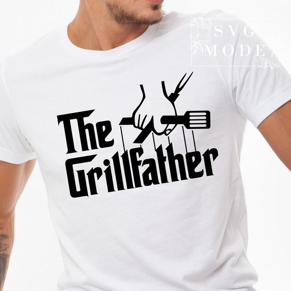 The Grillfather SVG PNG PDF, Father's Day Svg, Bbq Svg, Chef Svg, Grill Svg, Grill Master Svg, Dad Svg, Funny Dad Svg, Dad Shirt Svg