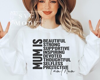 Mamá es fuerte SVG PNG PDF, Feliz día de la madre Svg, mamá camisa svg, mamá svg, súper mamá svg, regalo para mamá, mejor mamá nunca svg, te amo mamá svg
