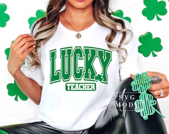Glücklicher Lehrer SVG PNG PDF, Ein glücklicher Lehrer SVG, St Patrick Tagesdesign, St. Patricks Lehrerdesign, St. Paddys Tag, lustiges St. Patricks Day Design