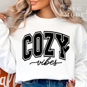 Cozy Season SVG PNG, Sweater Weather Svg, Get Cozy Svg, Merry Christmas Svg, Christmas Jumper Svg, Cosy Vibes Svg, Coffee Weather Svg