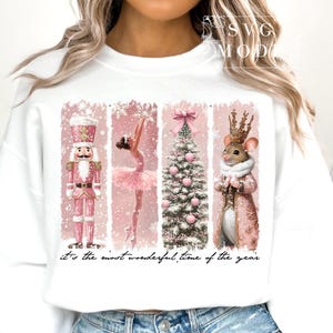 Nussknacker Png, Retro Nussknacker, Preppy Weihnachten Png, Nussknacker Ballett Png, Rosa Weihnachten Png, Weihnachten Girly Png, Retro Weihnachten Png Bild 2