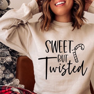 Sweet But Twisted SVG PNG PDF, Santa Svg, Christmas Svg, Christmas Jumper Svg, Sarcastic Christmas, Merry Christmas Svg, Funny Christmas Svg image 1