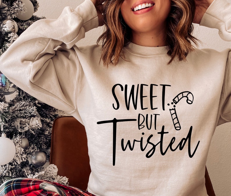 Sweet But Twisted SVG PNG PDF, Santa Svg, Christmas Svg, Christmas Jumper Svg, Sarcastic Christmas, Merry Christmas Svg, Funny Christmas Svg image 1