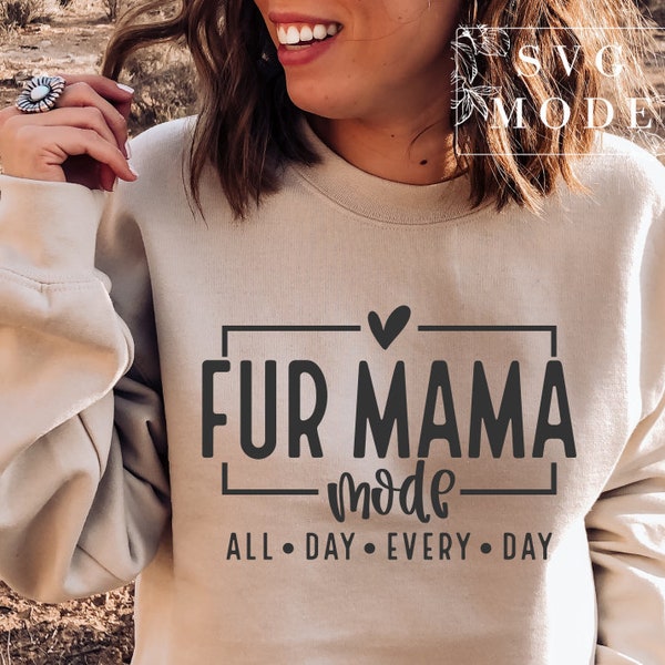 Fur Mom Mode SVG PNG PDF, Dog Mama Svg, Paw Mom Svg, Cat Mom Svg, Pet Svg, Dog Lover Svg, Fur Mom Svg, Cat Mom Shirt Svg, Dog Mom Shirt Svg