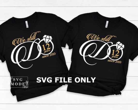 Couple shirt design for anniversary Clearance