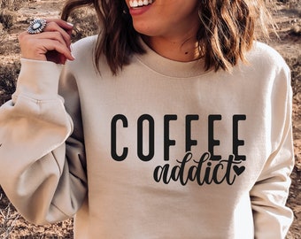 Coffee Addict SVG PNG PDF, Coffee Svg, Iced Coffee Addict Svg, Coffee Lover Svg, koffie helpt Svg, trendy Svg, grappige koffie Svg, Mom Life