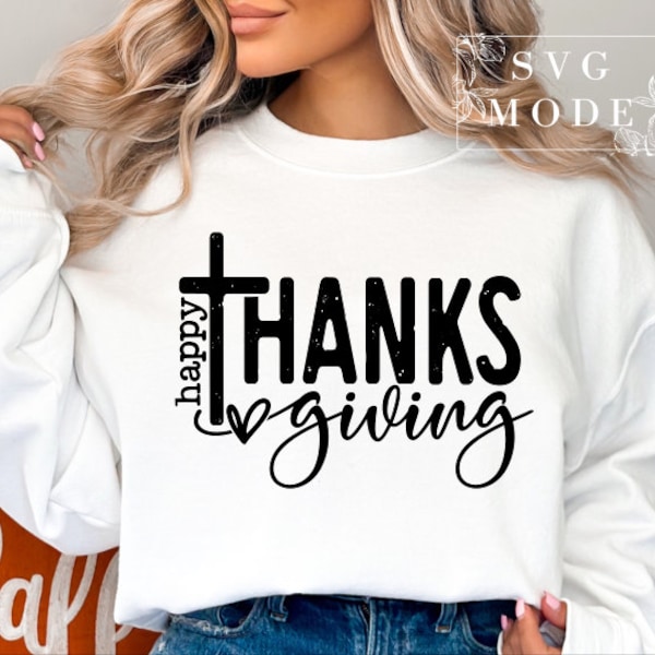 Happy Thanksgiving SVG PNG, Pumpkin Spice Svg, Friendsgiving Svg, Religious Thanksgiving Svg, Fall Svg, Gobble Svg, Sweater Weather Svg