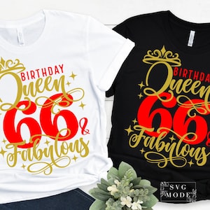 Hello Sixty Six SVG PNG, 66th Birthday Svg, Sixty Six and Fabulous Svg, 66th Birthday Queen Svg, Birthday Diva Svg, It&#39;s My Birthday Svg