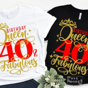 40 歳で素敵 SVG PNG、Hello Forty SVG、40 歳の誕生日 SVG、誕生日の女の子 SVG、私の誕生日です、40 歳の誕生日シャツ SVG、誕生日 SVG