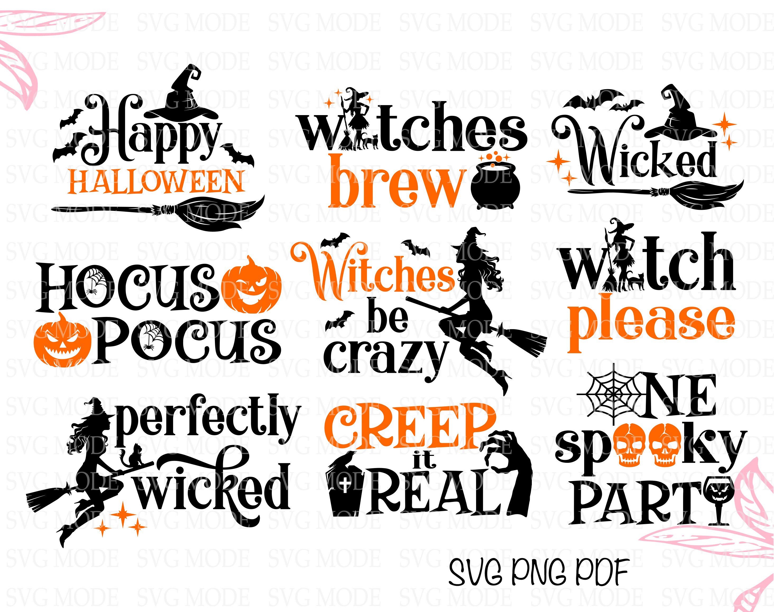 Halloween SVG Bundle, Halloween Svg Png Pdf, Halloween Witch Svg ...