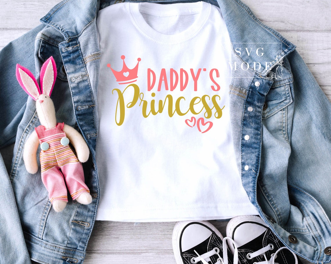 Daddy's Princess SVG PNG PDF, Princess Svg, Baby Girl Svg, Daddy's Girl ...