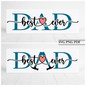 Meilleur papa jamais SVG PNG PDF, je t'aime papa carrelage Svg, meilleur papa Svg du monde, carte de fête des pères, cadeau fête des pères Svg, Svg papa