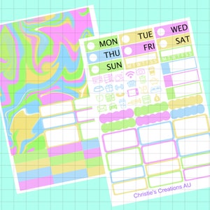 springs here- Sticker Planner Kit, Mini Sticker Kit, Standard Vertical Kit, Planner Stickers, B6 Sticker Kit
