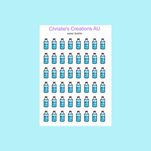water bottle icons - Multi Colour, Functional, Mini Icons, Small Icons, Planner Sticker Icons, Planner Icons