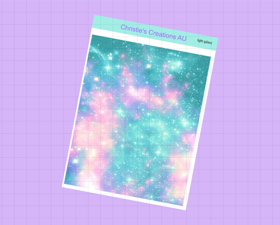 Light Galaxy - Full Weekly Kit, Vertical Planner Sticker Kit ...
