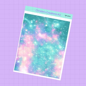 light galaxy - Full Weekly Kit, Vertical Planner Sticker Kit, Functional Stickers, A La carte, Build a kit