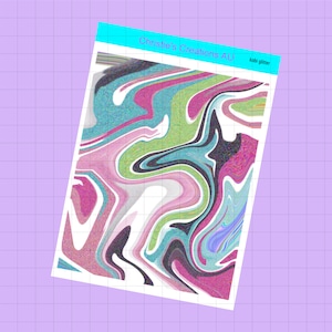 Kobi Glitter - Full Weekly Kit, Vertical Planner Sticker Kit, Functional Stickers, A La carte, Build a kit