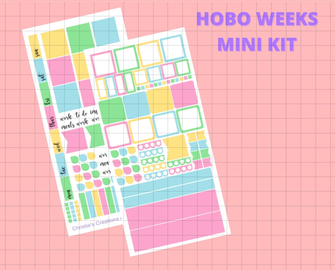 Hobonichi Weeks Mini Kit - Planner Stickers, Bullet Journal Stickers ...