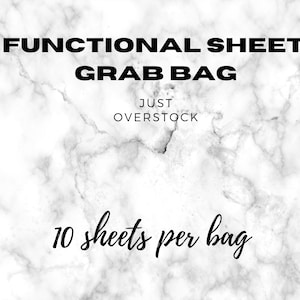 functional grab bag, mystery grab bag, sticker set, planner stickers, bullet journal