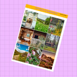 country cottage - Full Weekly Kit, Vertical Planner Sticker Kit, Functional Stickers, A La carte, Build a kit