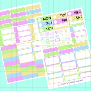 springs here- Sticker Planner Kit, Mini Sticker Kit, Standard Vertical Kit, Planner Stickers, B6 Sticker Kit