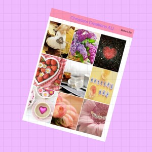 mothers day - Full Weekly Kit, Vertical Planner Sticker Kit, Functional Stickers, A La carte, Build a kit