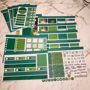 St Pat’s - Full Weekly Kit, Vertical Planner Sticker Kit, Functional Stickers, A La carte, Build a kit
