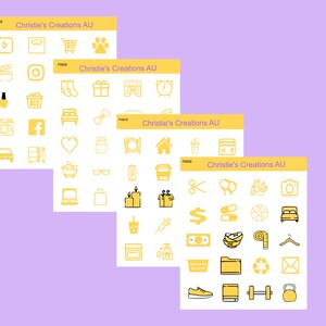 maize icons - Multi Colour, Functional, Mini Icons, Small Icons, Planner Sticker Icons, Planner Icons
